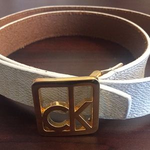 Authentic Calvin Klein CK logo belt